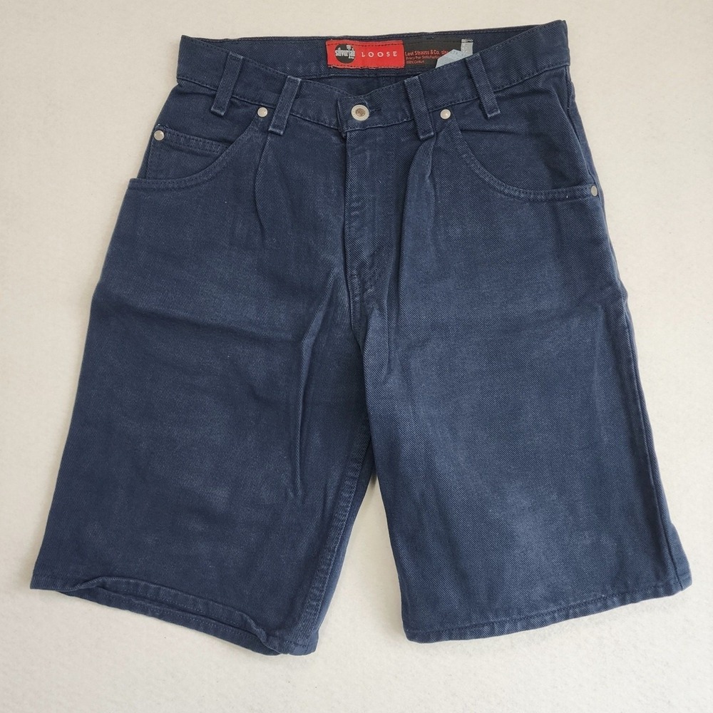 Vintage Levi's SilverTab Shorts Mens 29 Blue Denim Mid Rise Skater Baggy Jorts